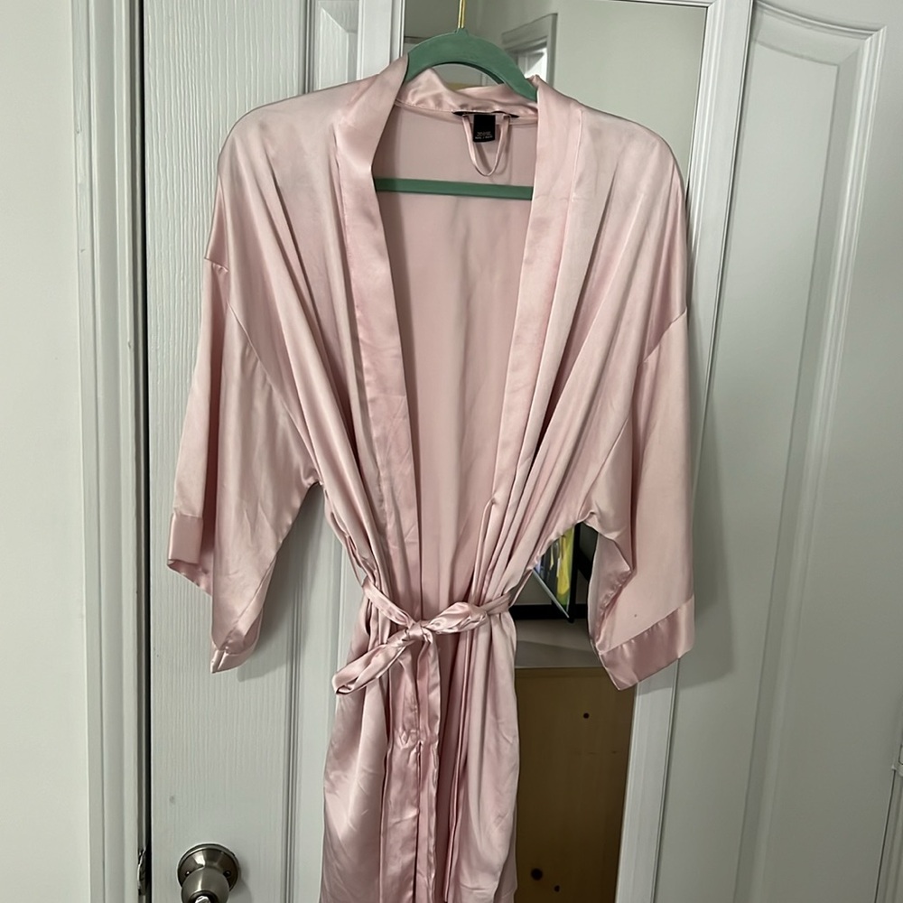 Victoria’s Secret pink Silk bathrobe